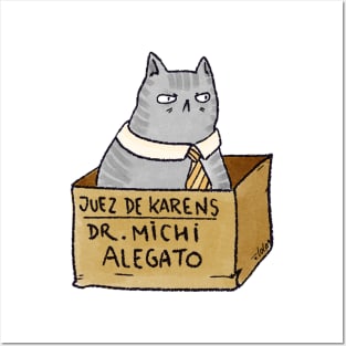 Juez Gato Michi Alegato Posters and Art